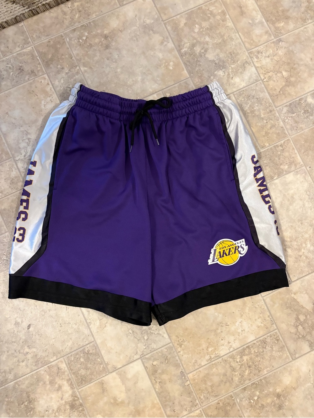 NBA Purple Los Angeles Lakers Men's Basketball Shorts